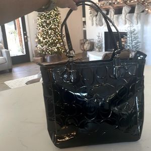 Coach Patent all over C Tote Bag